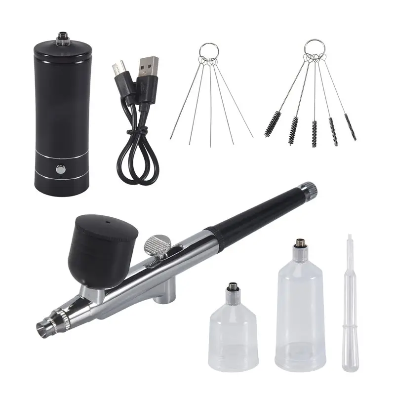 A92P 1 SET Airbrush Kit 30PSI High Pressure Portable Handheld Airbrush Gun Airbrush Set