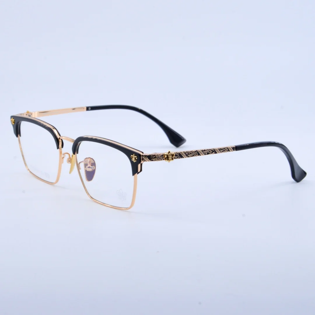 الرجال الكلاسيكية مربع الأعمال نمط قصر النظر القراءة النظارات البصرية النساء موضة سبائك التيتانيوم وصفة طبية إطار نظارات UV400 #2