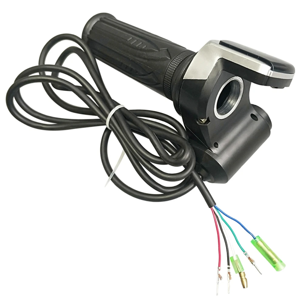 Bike Twist Throttle for Electric Bike Throttle 48V Gas Handle Throttle LCD Display Lock Key image 3