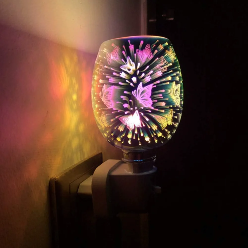 الشمع تذوب ضوء الموقد الشمع الموقد Melter للتوصيل العطر دفئا ثلاثية الأبعاد ستار شمعة دفئا دخاني الشمع سخان مصباح عطري fo