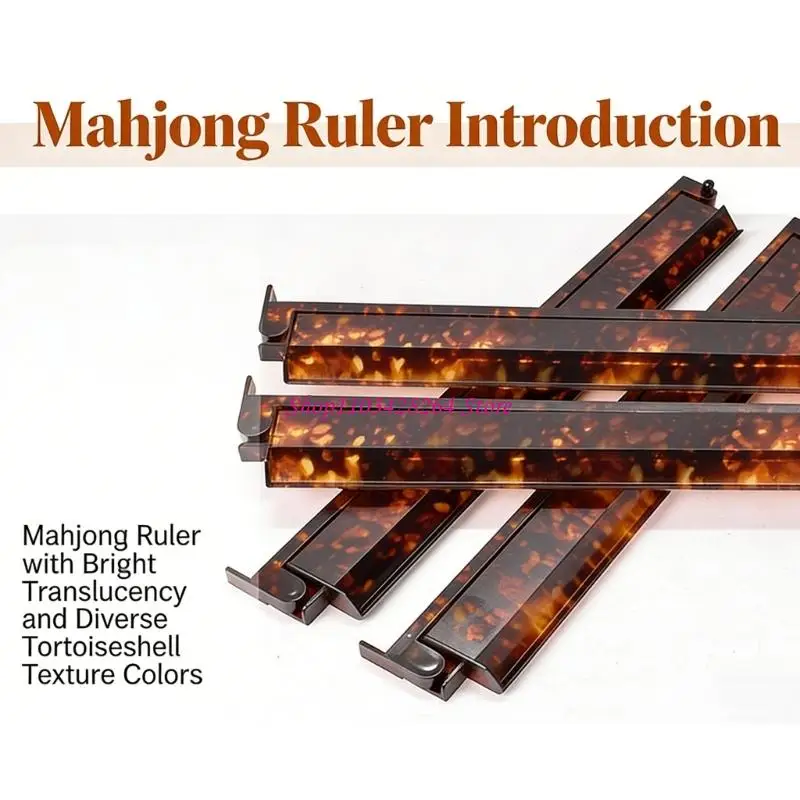  4Pieces 17.5 Inch Mahjong Tile Rack Pusher For Strategic Game Activities