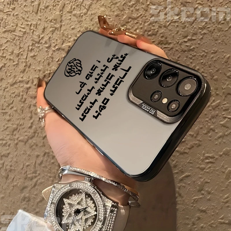 Black Flame Electroplate Silver IMD Case For Samsung Galaxy S25 Ultra S24 S23 S22 S21 Plus FE S20 A15 A34 A35 A53 A54 A55 Cover - náhled 5