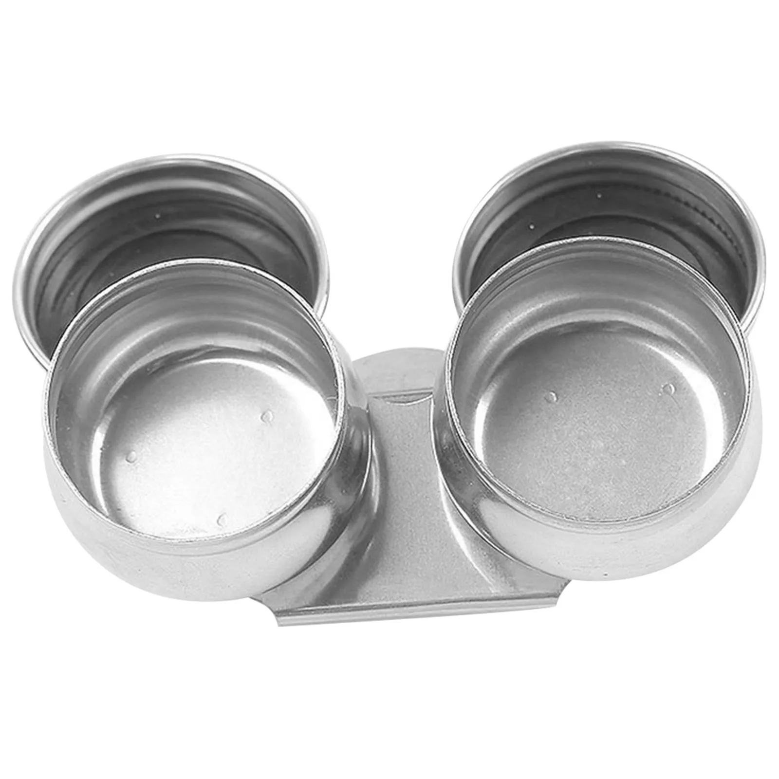 Double Oil Palette Cup Stainless Steel Wide Mouth Leak Proof for Mixing Storage Portable Painting Tools Artist Supplies