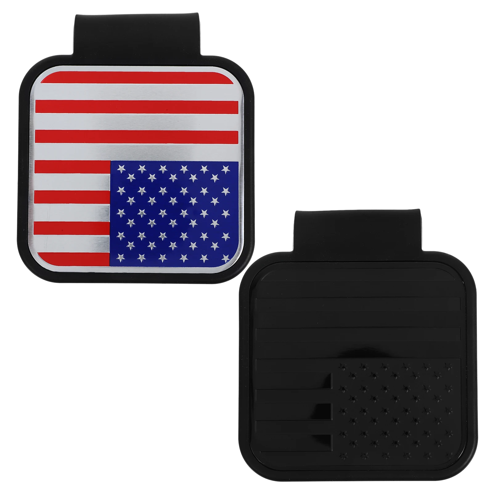 

4pcs Trailer Cover Car Truck Square Mouth Dustproof Rubber Easy Install Maintenance Free Tow Protector Tow Protector