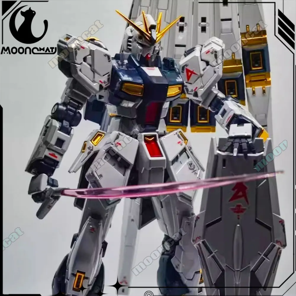 

New Gaogao Rg 1/144 V Nu Assembly Model Kit Titanium Finishi With Double Fin Funnel Action Figure Plastic Model Toy Gift