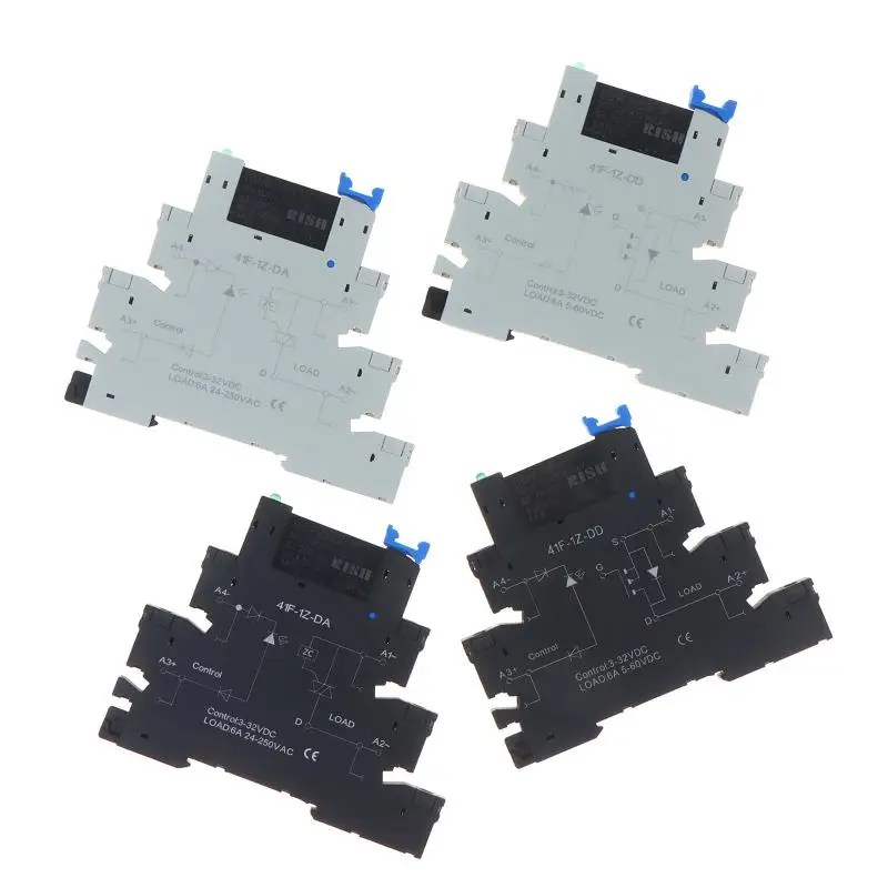 Ultra Thin Solid State Relay Module DA41F DC Control: AC Din Rail Mount Industrial Automation Circuit