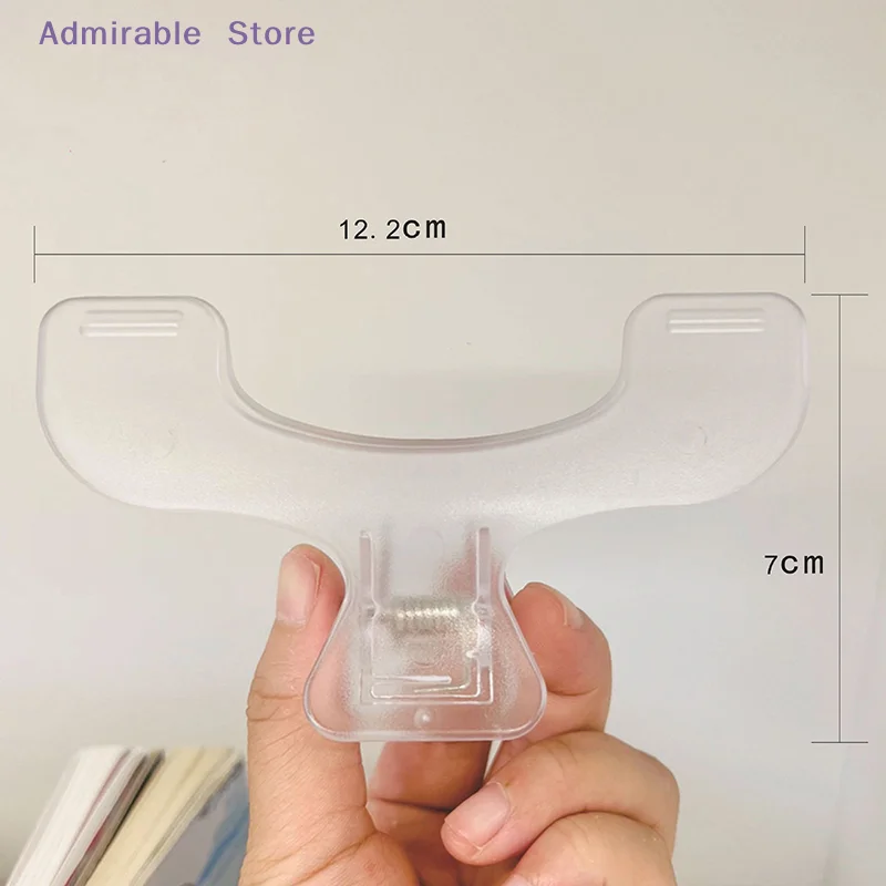 Kawaii Frosted Transparent Simple Fixed Book Clips - Practical Transparent Page Holder Reading Tool Memo Desk Accessories Note C