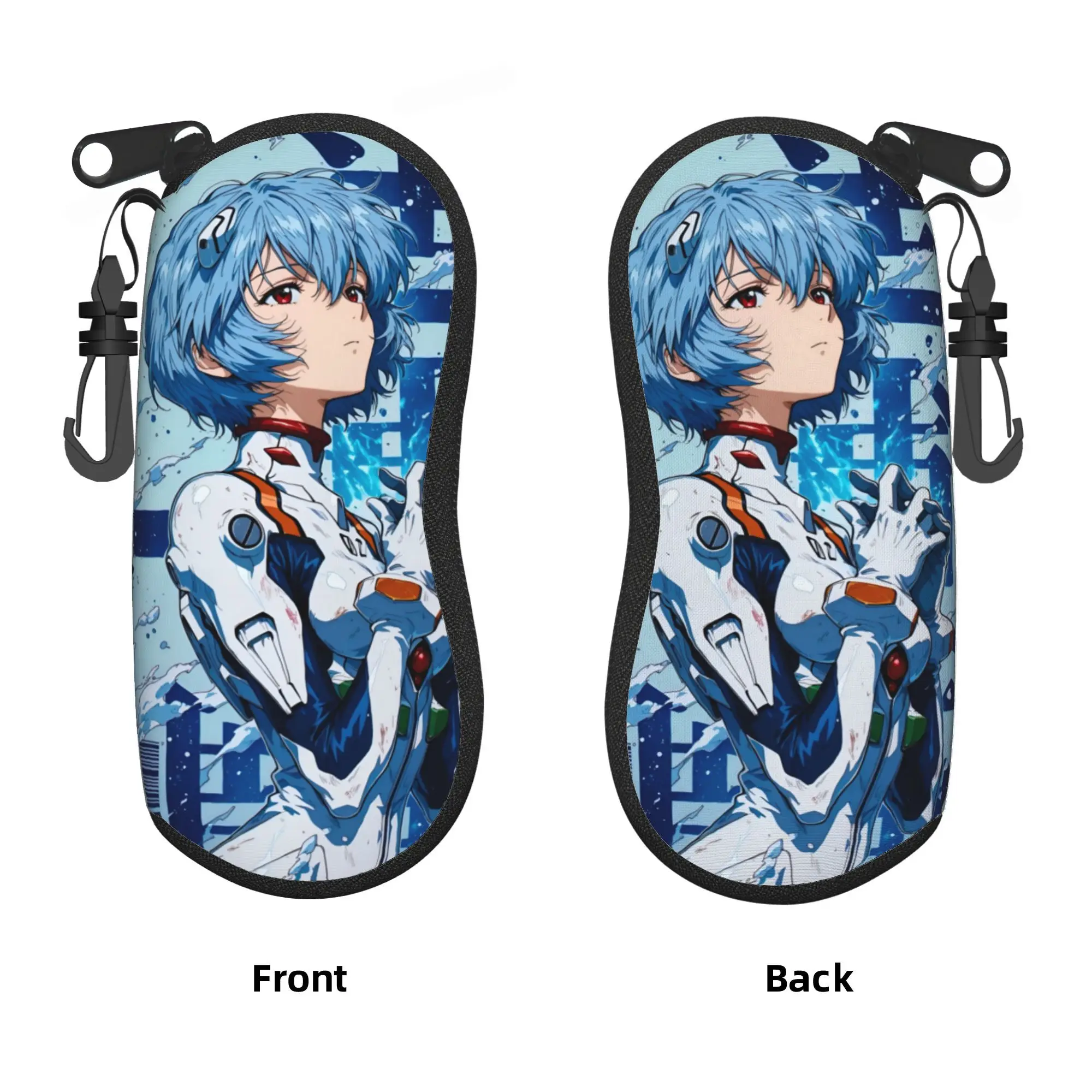 Estuche Personalizado para Gafas de Anime Japonés Evangelion, Estuche para Lentes con Diseño de Caricatura, Caja para Gafas de Sol