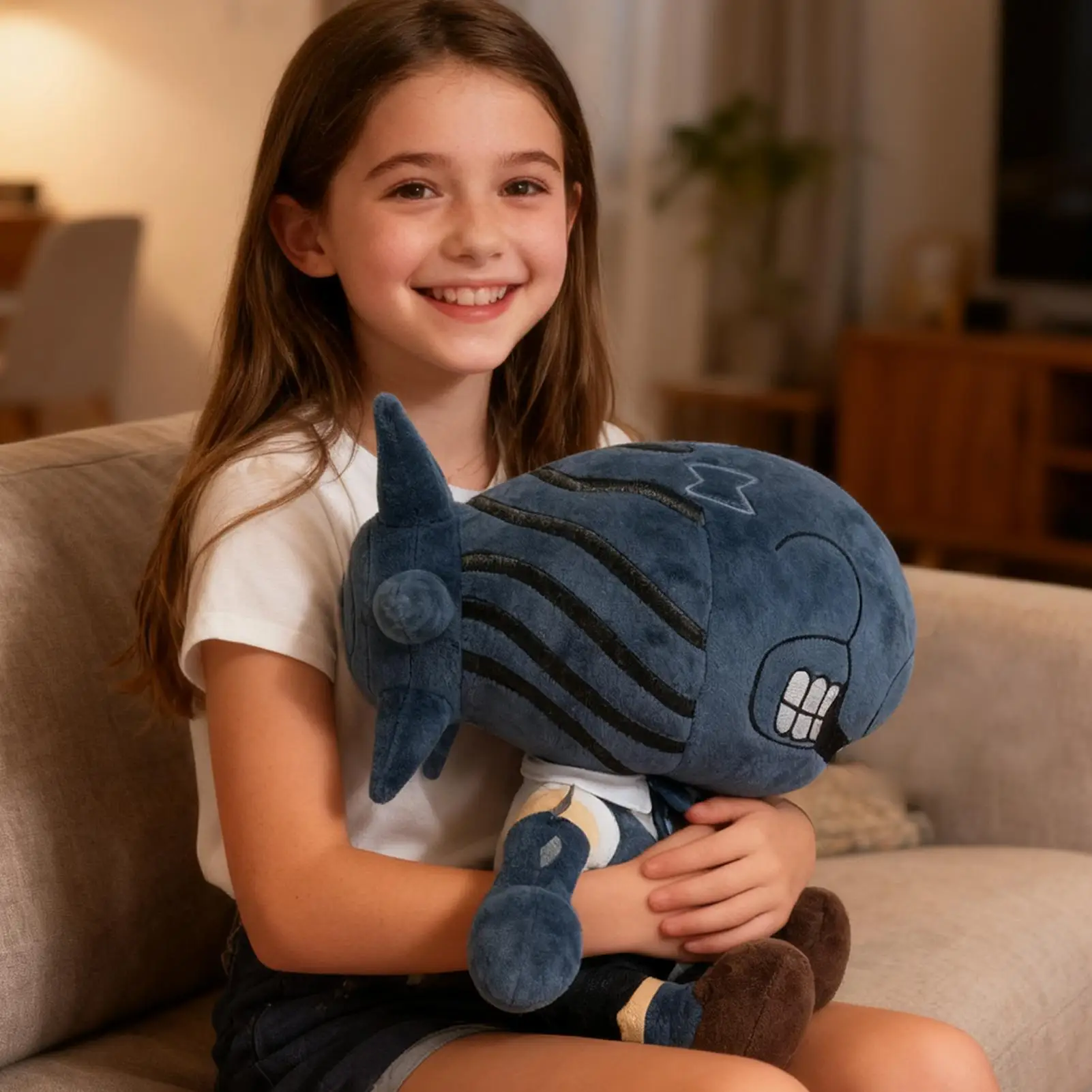 체인소우즈 맨 폭탄 플러시 장난감 레제스 체인소우즈 맨 폭탄 데빌 플러시 인형 이탈리아 브레인롯 장난감 굿즈 봉제 인형 선물