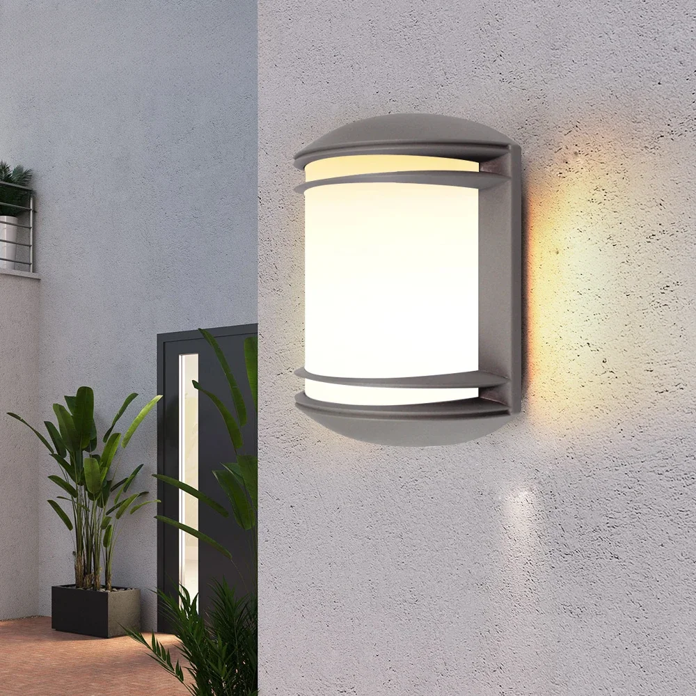 Outdoor Wall Light External Sconce Lamp Waterproof Balcony Lights Dustproof Garden Terrace Yard Led Lighting Fixture IP65