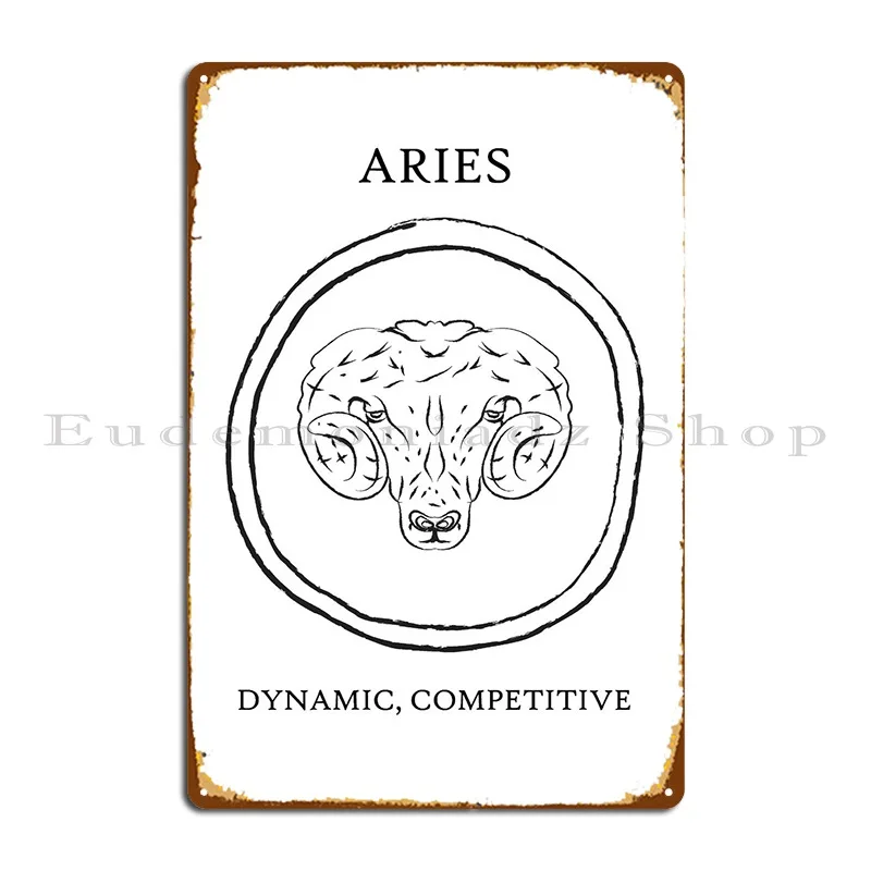 Aries Metal Signs Bar Cave Customize Party Design Home Tin Sign Poster