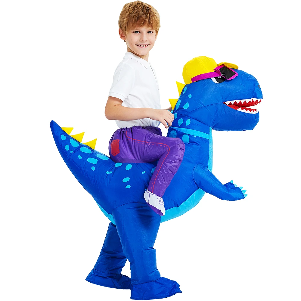 Kinder Kind Dinosaurier aufblasbare Kostüm Cartoon Anime Kleid Anzug Purim Halloween Weihnachts feier Cosplay Kostüme für Jungen Mädchen