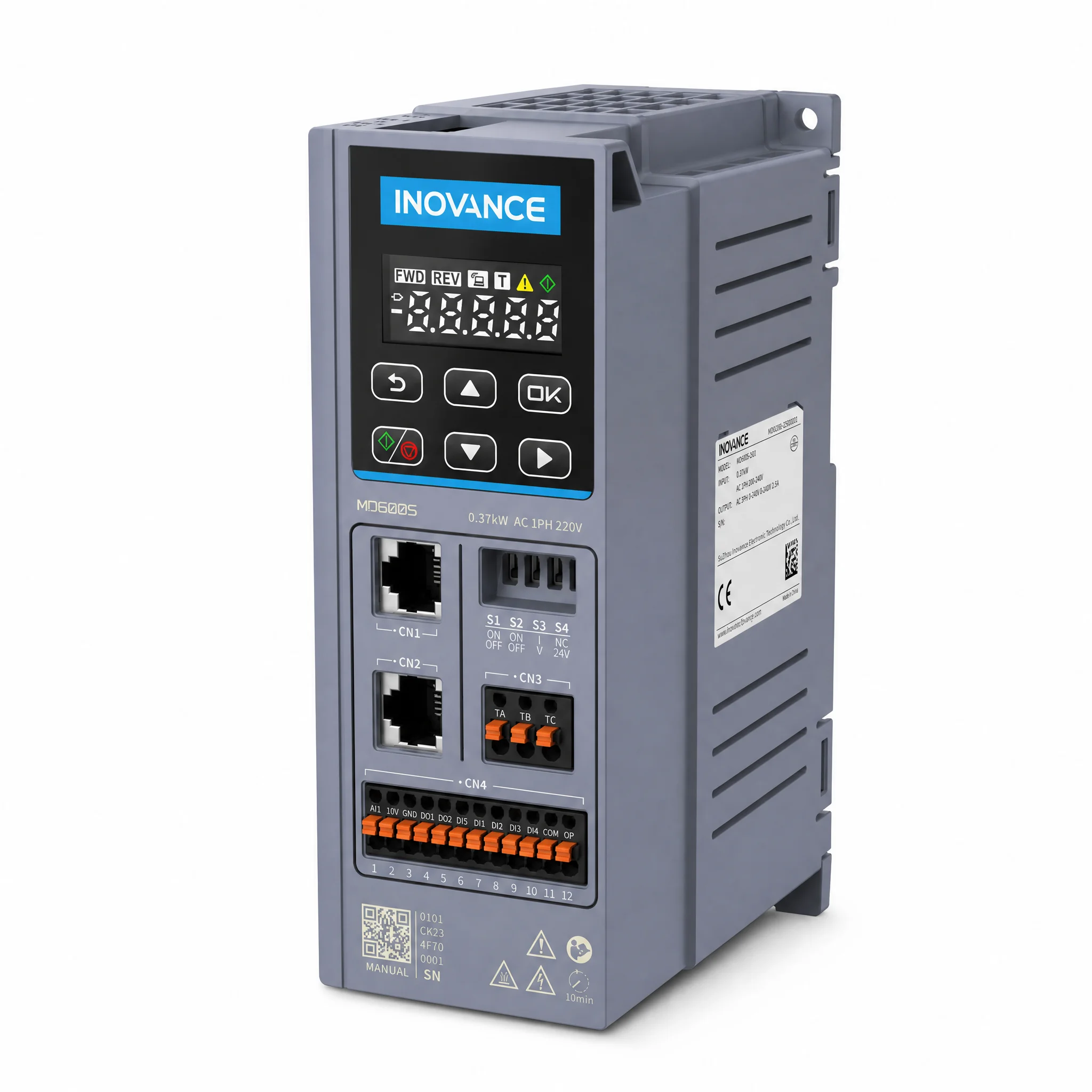 General-Purpose Compact Variable Frequency Converter INOVANCE MD600 VFD Single-Phase 200-240V 0.4-2.2kW AC Drive Sensorless