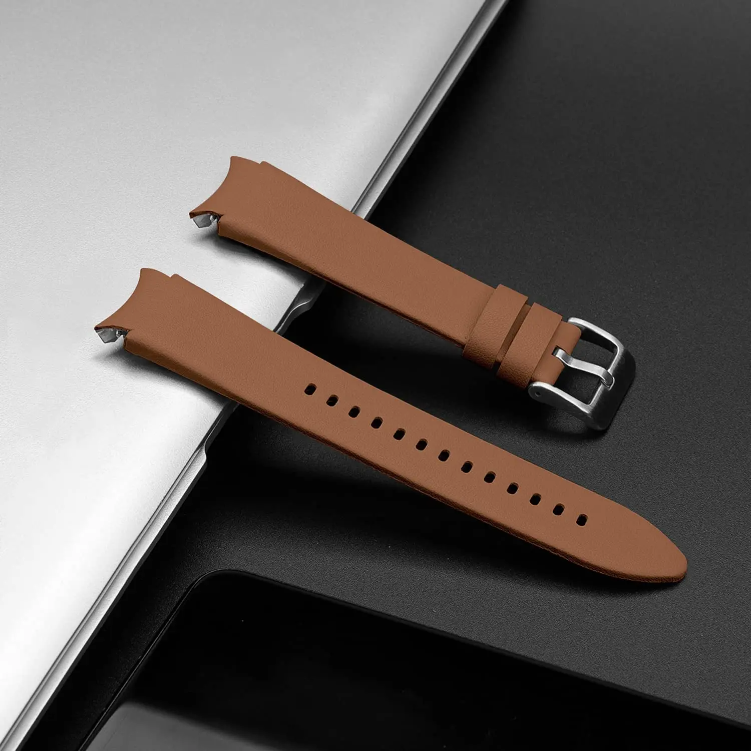 Genuine Leather Band For Samsung Galaxy Watch 4 classic 46mm 6 Classic 43mm 44mm 5 pro 40mm Bracelet correa Galaxy Watch 6 strap