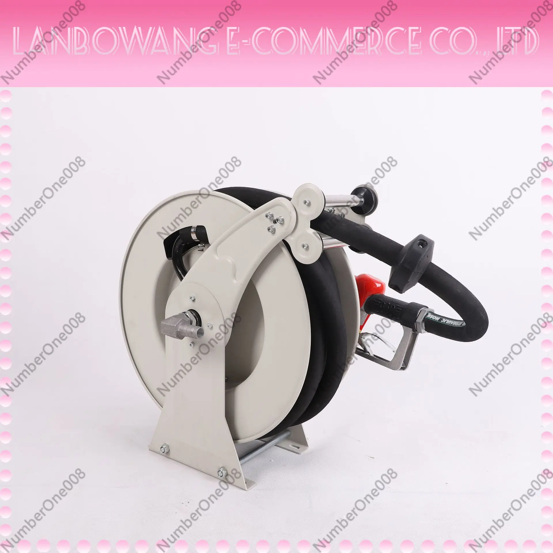 Mobile Diesel Fuel Hose Reel Auto Rewind Retractable 2000PSI High Pressure for Truck Tanker