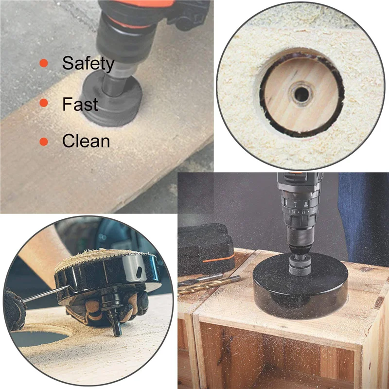 COFA-Hole Saw Heavy Duty Bi-Metal HSS Hole Saw For Cornhole Boards, Plywood, Iron Board, Acrylic