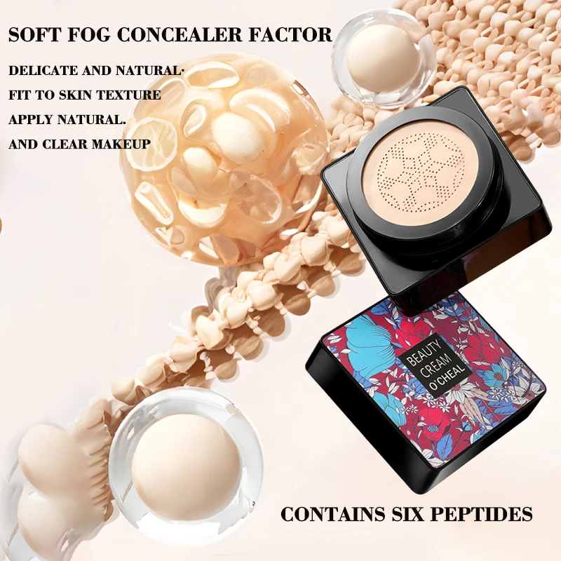 Foundation Make-up Contains Mushroom Head Air Cushion, BB Cream Is Flawless, Lightweight, Full Coverage, Long-term Moisturizing