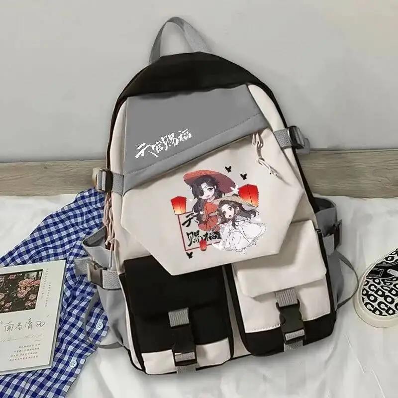 

Anime Game Heaven Officials Blessing Student Teens School Bags Large Capacity Mochilas Backpacks For Gift