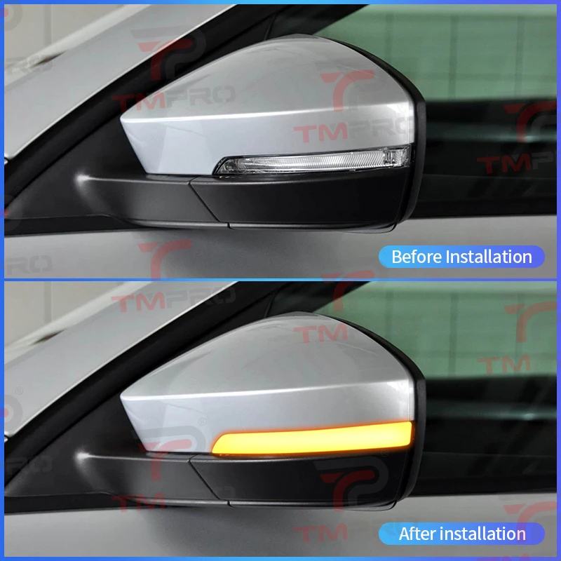 Suitable for Volkswagen VW 2014-2017 Superb and 2018-2022 T-ROC LED Side Wing Dynamic Turn Signal Rearview Mirror Indicator