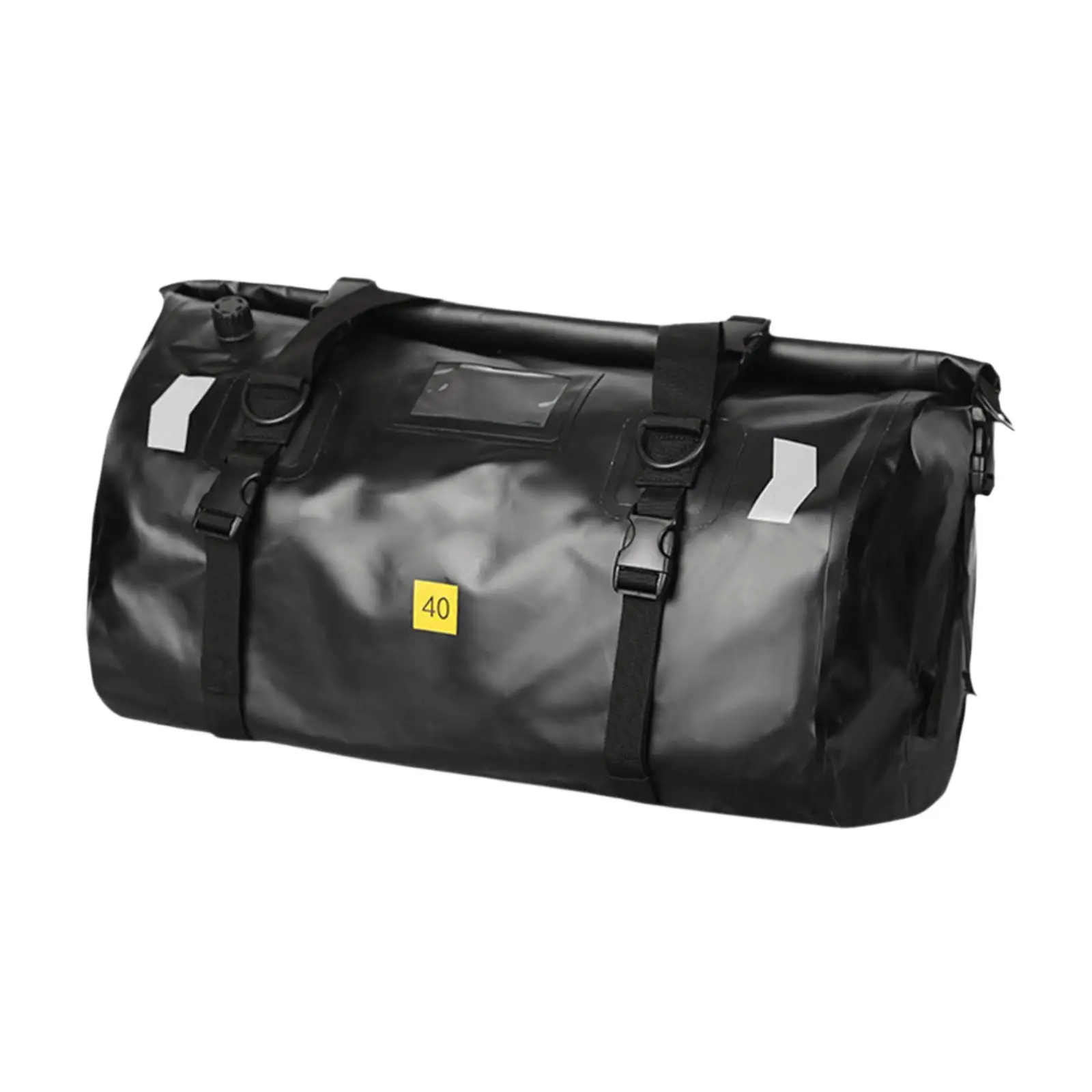 Motorcycle Tail Bag Water Resistant Rear Rack Bag Portable Large Capacity Duffel Bag for Long Trips Daily Commuting Travel