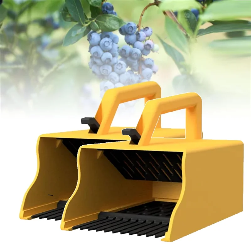 ABRE-2PCS Ягодный сборщик с расческой, простой инструмент для сбора и урожая ягод, эргономичная ручка для расчесывания черники, грабли для черники