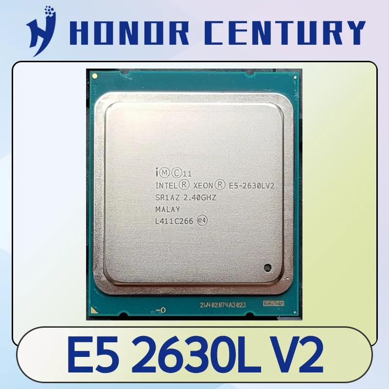 used Xeon E5 2630L V2 LGA 2011 Processor SR1AZ 6 Core 2.4GHz Server CPU