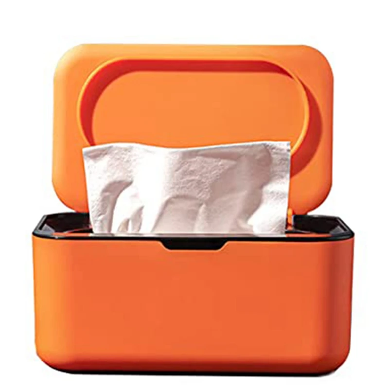 Wet Wipe Dispenser,Baby Napkin Storage Box Holder Container Dust-Proof Wet Tissue Box For Home, Office