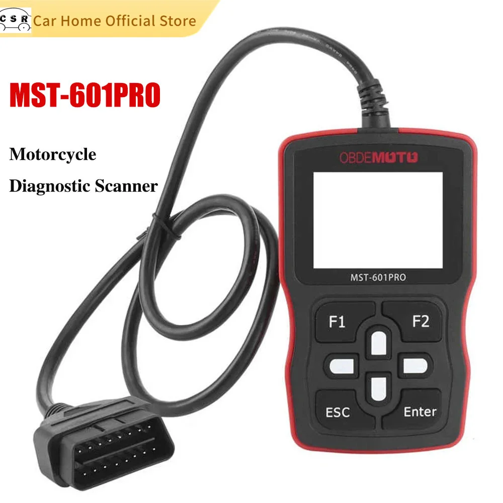 Motorcycle Diagnostic Tool MST-601 PRO Motorbike Scanner for Honda for Suzuki for Yamaha OBDII/EOBD Auto Diagnostic Code Reader