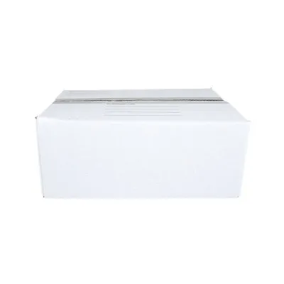 Large 14 Inch X 10 Inch X 5.5 Inch Mailing Box: Cardboard Shipping & Moving Packaging, White, No Closure