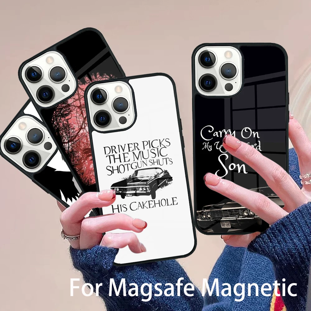 

Supernatural Phone Case Magesafe Magnetic Wireless Charge Cover For IPhone 16 11 12 13 14 15 Pro Max Plus Mini
