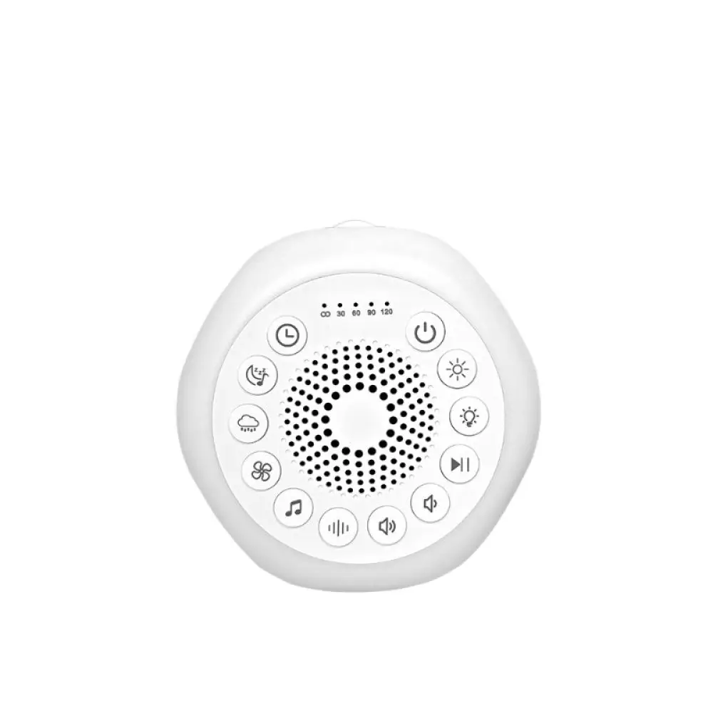 White Noise Machine For Sleeping Baby Nursery Night Light Portable Soothing Music Player Compact Travel Sleep Aid Device