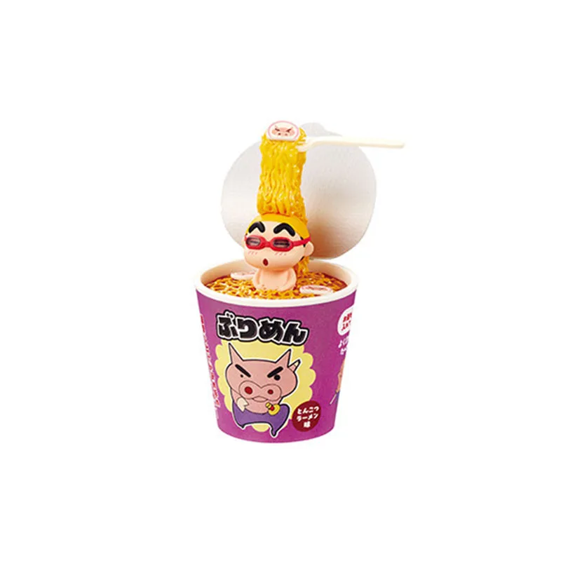 

Crayon Shin chan Snack Party Collection Rement Mini Figure Blind Box Adorable Ice Cream Chocolate Cookie Donut Cup Noodle