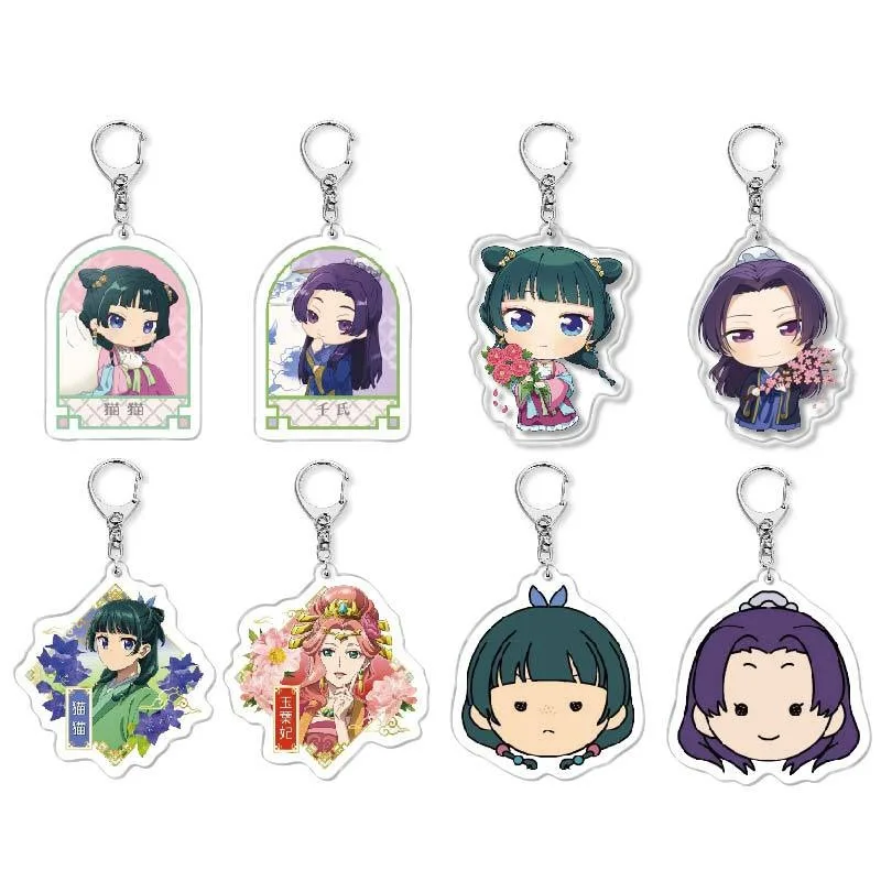 New The Apothecary Diaries Kusuriya No Hitorigoto Keychain Figure Maomao Gao Shun Li Bai Cosplay Key chain Badge Pendant Llavero