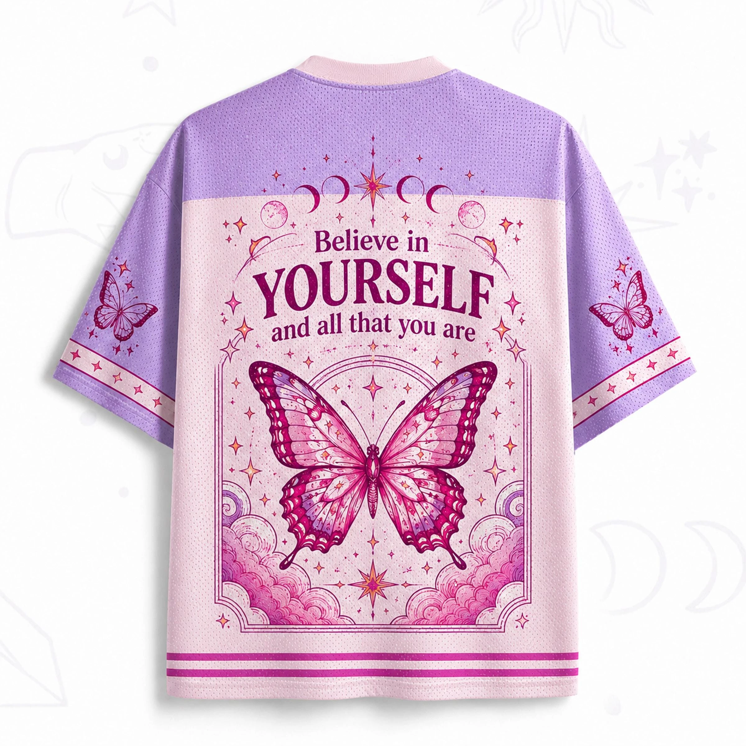 Summer Fashion Trendy Pink Butterfly Inspirational 3D Printing Quick Drying Outdoor Street Style Casual V-neck T-shirt Large