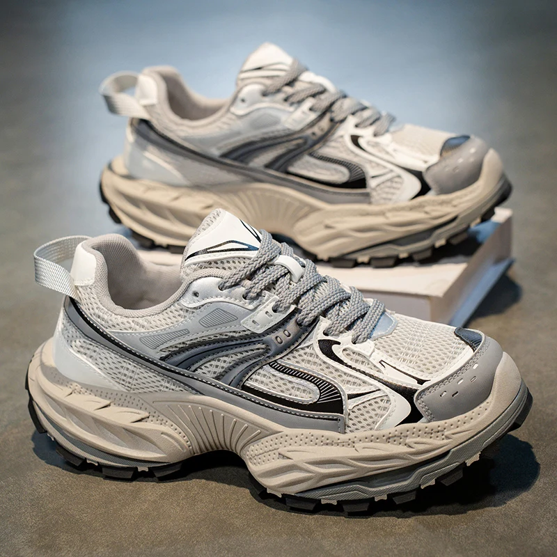 

Men's Summer 2025 Trendy Sport oes Breathable Casual Me Upper Heightening Dad oes Thi Bot Hong Kong Sle