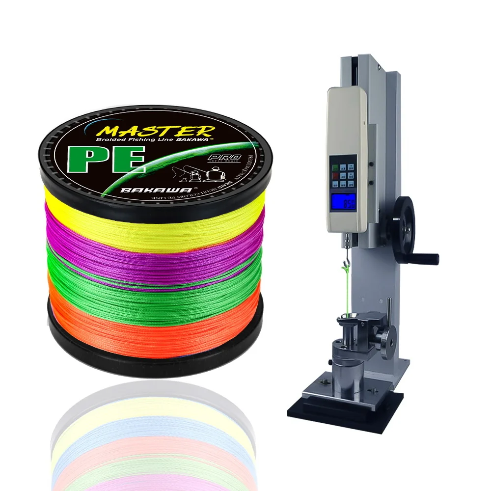 BAKAWA 4X geflochtene Angelschnur, PE-Angelschnur, 100 m, 300 m, 500 m, 1000 m, abriebfest, superstark, Multifilament, für sanftes Werfen – Detail 10