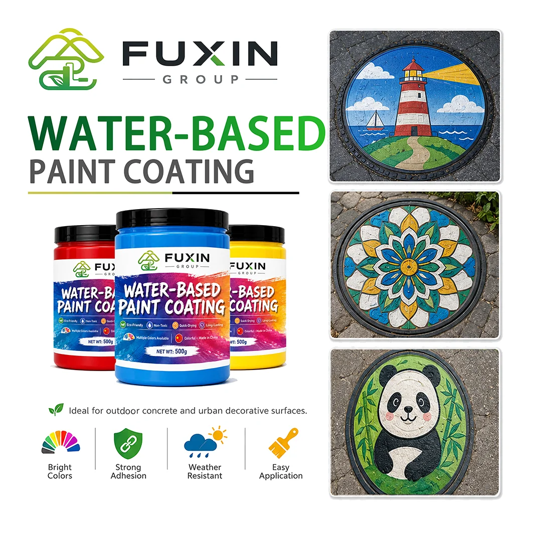 Water-Based Paint Coating Outdoor Concrete Surface Decorative Pavement Paint Custom Colors Garden Pathway DIY Art