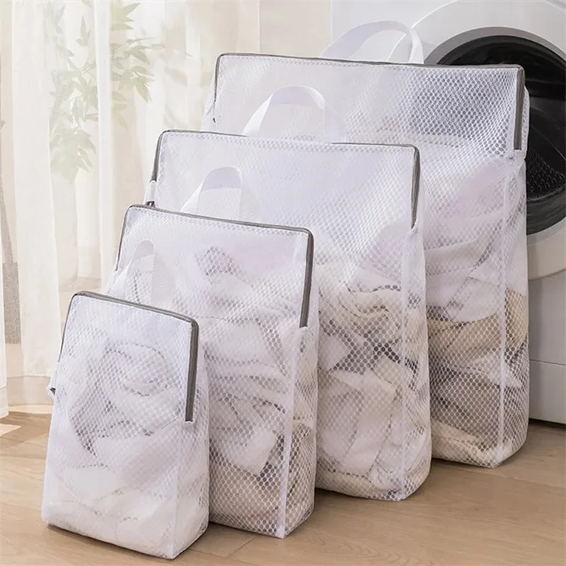 Upgraded Laundry Hand Bags Reusable Washing Machine Clothing Care Wash Bag Mesh Net Bra Socks Lingerie Underwear Laundry 2030
