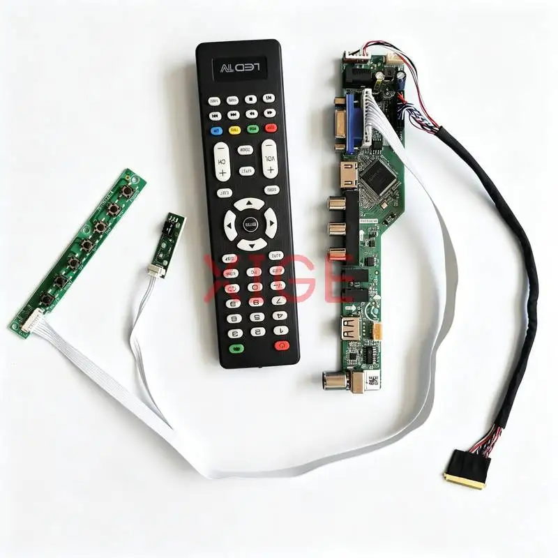 Controller Board Fit CLAA133UA01 LP133WD2 LP133WD1 N133FGE 40Pin LVDS 1600x900 1600*900 HDMI+VGA+AV+USB Laptop Monitor Panel Kit