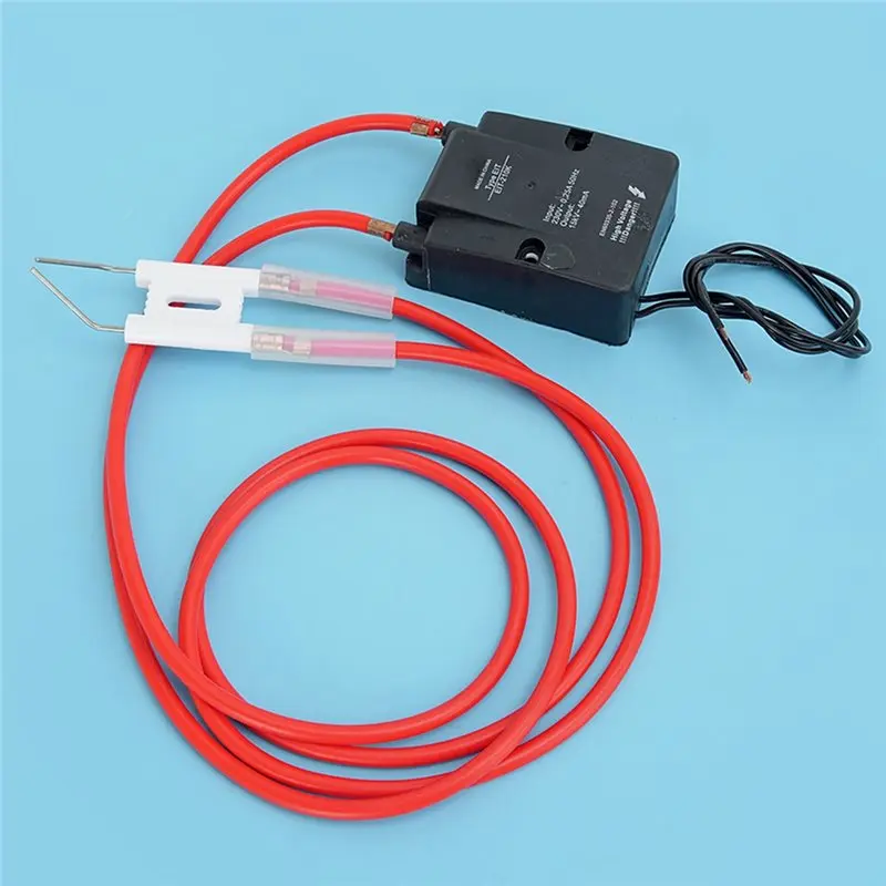 Happy New- High Pressure Voltage Pulse Ignition System- Needle, 15KV Ignitor Transformer, 2PCS 100CM Cables
