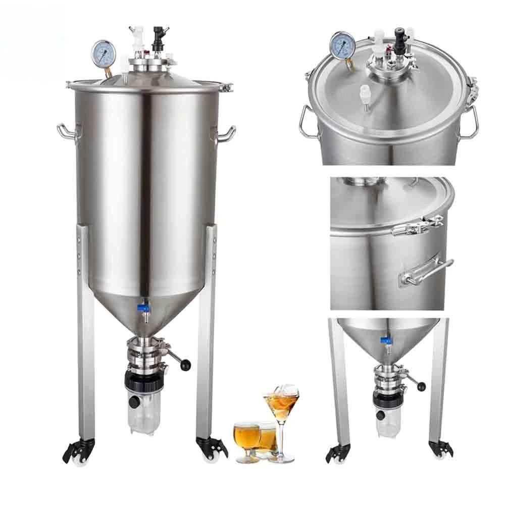 Pressure-resistant stainless steel wine barrel, self-brewed wine sealed barrel
