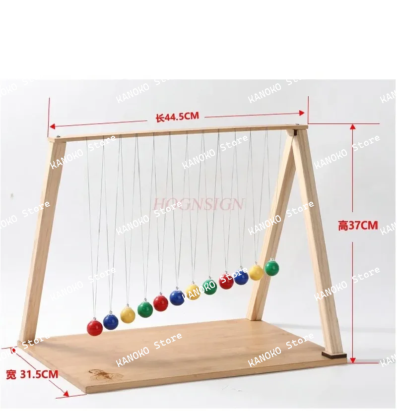 Serpentine Pendulum Single Pendulum Wave Experiment Teaching Tool 12 Balls Physics Science Children's Toy Gift