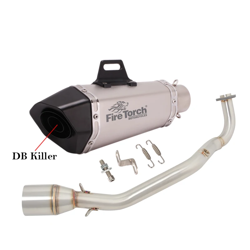 

Slip On For YAMAHA Cygnus Gryphus 125cc 125 Motorcycle Exhaust Escape System Front Link Pipe With Muffler Motocross DB Killer