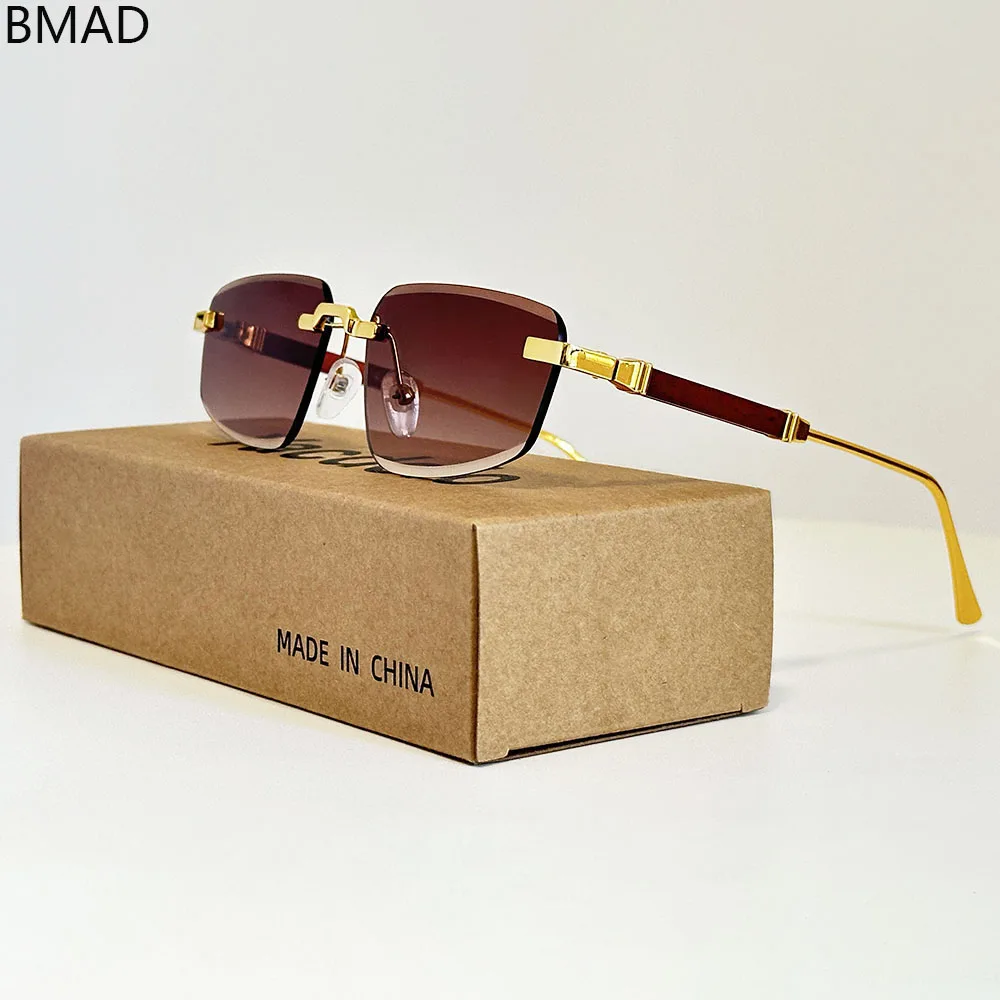 الجديد في مصمم النظارات الشمسية واقية من الشمس النظارات الشمسية النساء بدون شفة مكبرة عطلة Oculos خمر نظارات دروبشيبينغ Gafas lrest