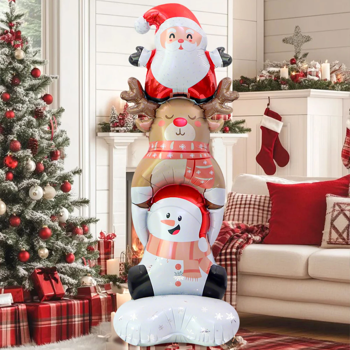 1PC Standing Christmas Stacker Merry Christmas Themed Party Decorations Holiday Party Centerpiece Festive Table Decoration