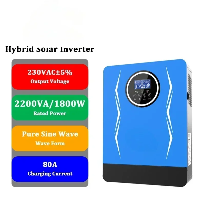 Affordable and qualified Hybrid Solar Inverter WIFI&GPRS SP Serial 1800W Solar Power System Home CE Single Pure Sine Wave Load