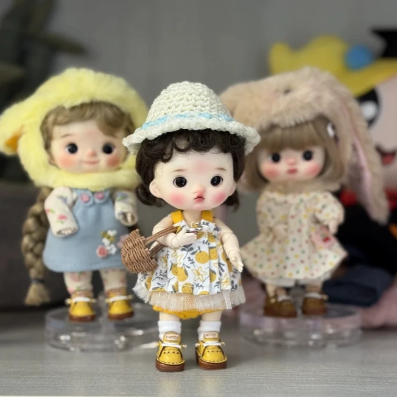 Poupée Ob1 Originale avec Yeux Mobiles, Tête de Bébé BJD Convertible, Ensemble Cadeau Tendance, 12 Points, KXDoll, Cadeaux pour Filles, Nouveau Produit, Prévente