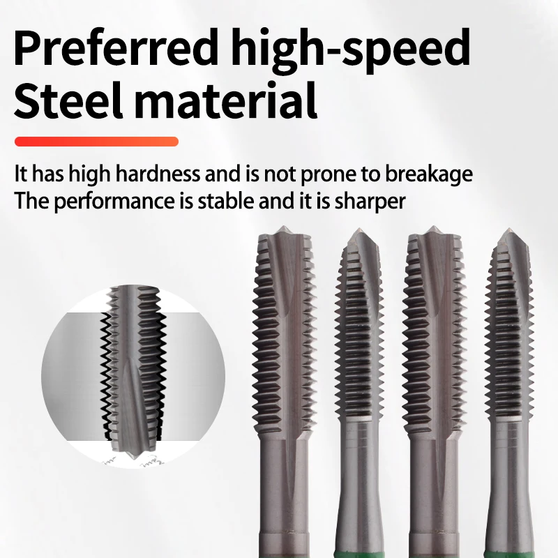 BOSS TAPS HSS-G JIS Standard Spiral Pointed Tap M2 M2.5 M3 M4 M5 M6 M7 M8 M10 M12 Machine Screw Thread Taps For Stainless Steel