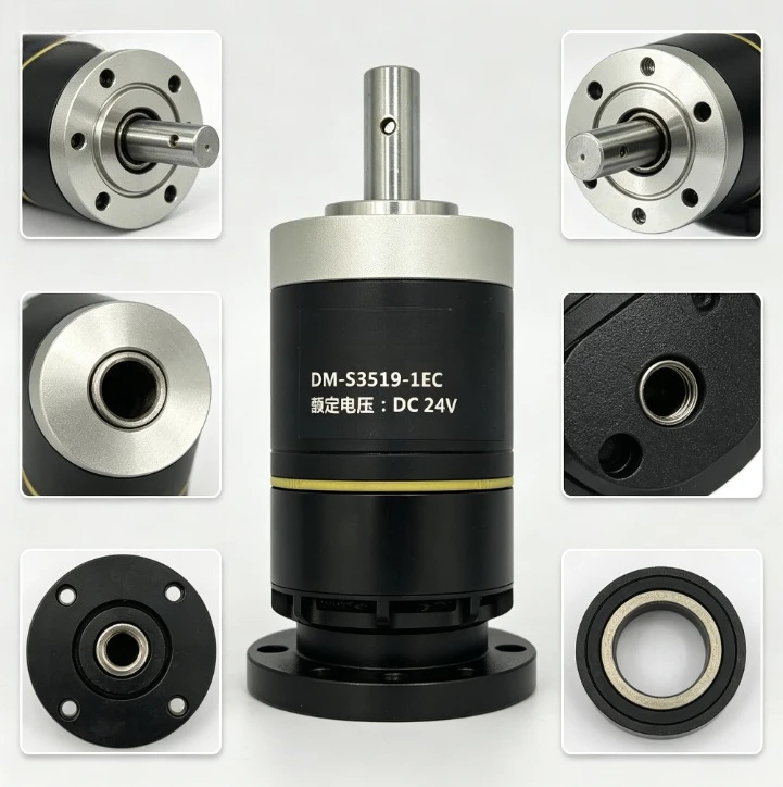 DM3519 Brushless DC Servo Motor FOC Planetary Gearbox Reducer AGV Robot Joint Arm High Torque Precision Drive Low Noise 24V