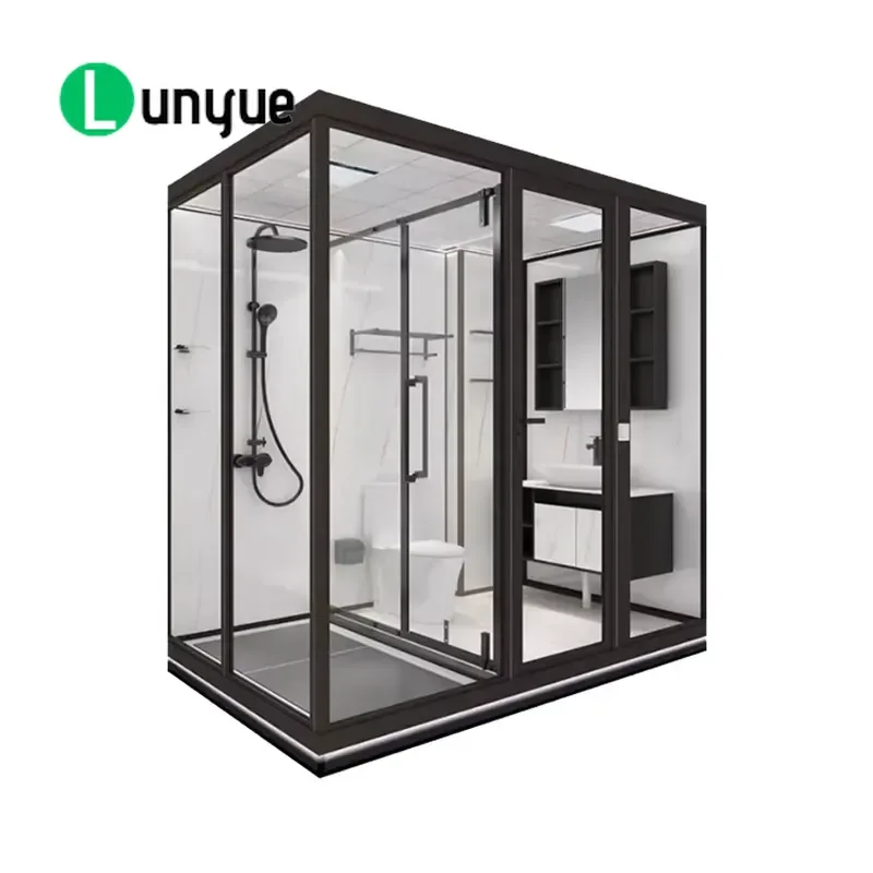 Modern Prefabricated Bathroom Shower Pod Portable Toilet Modular Room with Integrated Enclosure Complete Cabin for Home Hotel